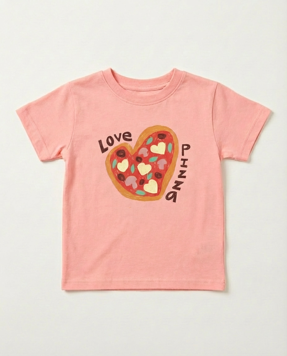 Love Pizza Kids Graphic Tee