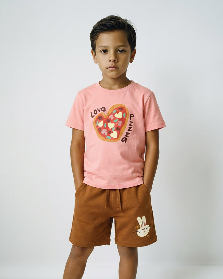 Love Pizza Kids Graphic Tee